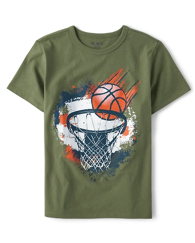 Boys Basketball Graphic Tee