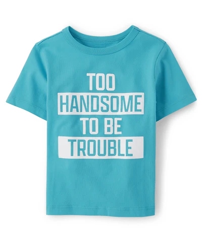 Baby And Toddler Boys Too Handsome Graphic Tee