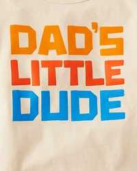 Baby And Toddler Boys Dad's Little Dude Graphic Tee