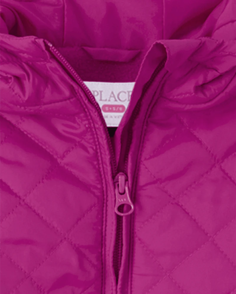 Girls Quilted Puffer Jacket