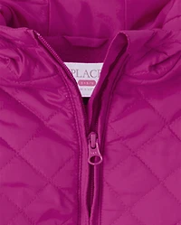 Girls Quilted Puffer Jacket