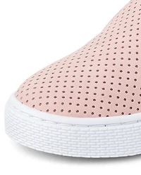 Toddler Girls Perforated Slip On Sneakers