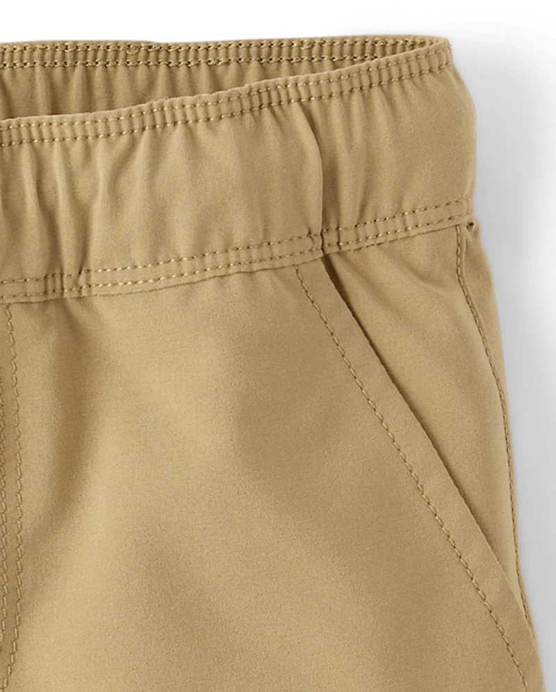 Baby And Toddler Boys Quick Dry Stretch Pull On Jogger Shorts