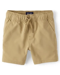 Baby And Toddler Boys Quick Dry Stretch Pull On Jogger Shorts