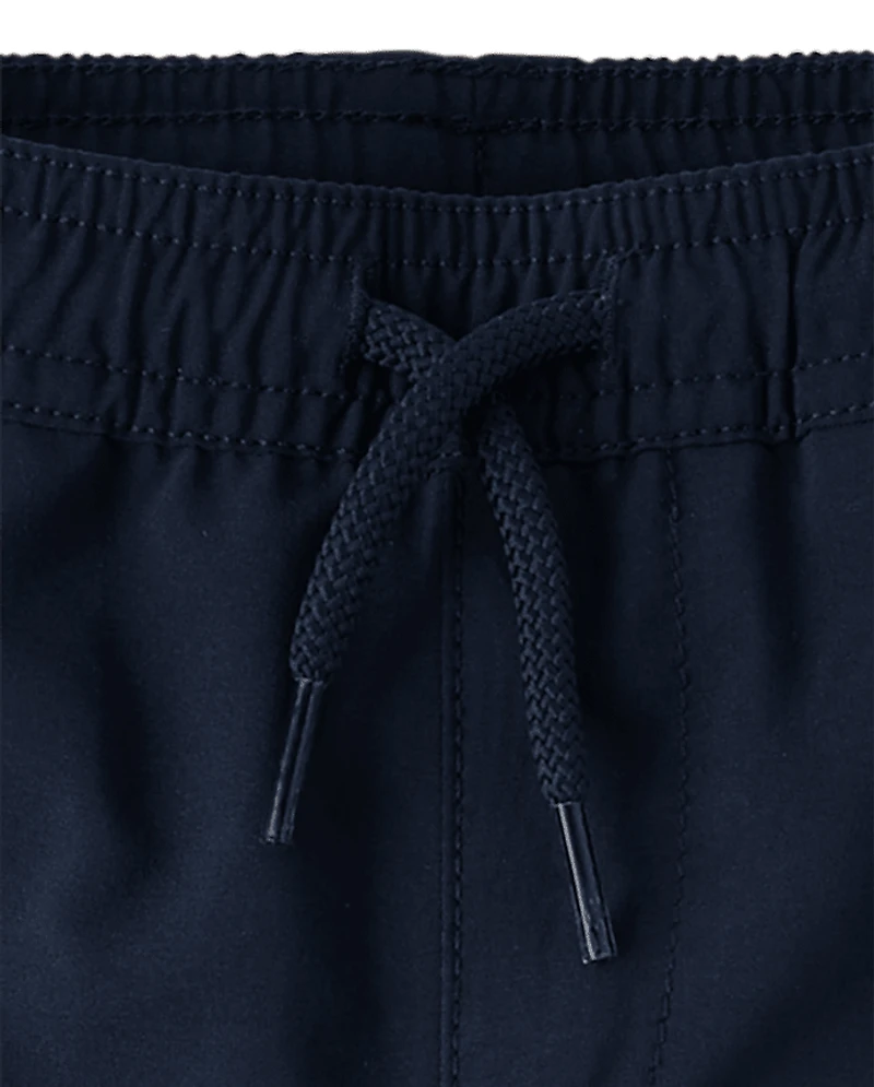 Baby And Toddler Boys Quick Dry Stretch Pull On Jogger Pants