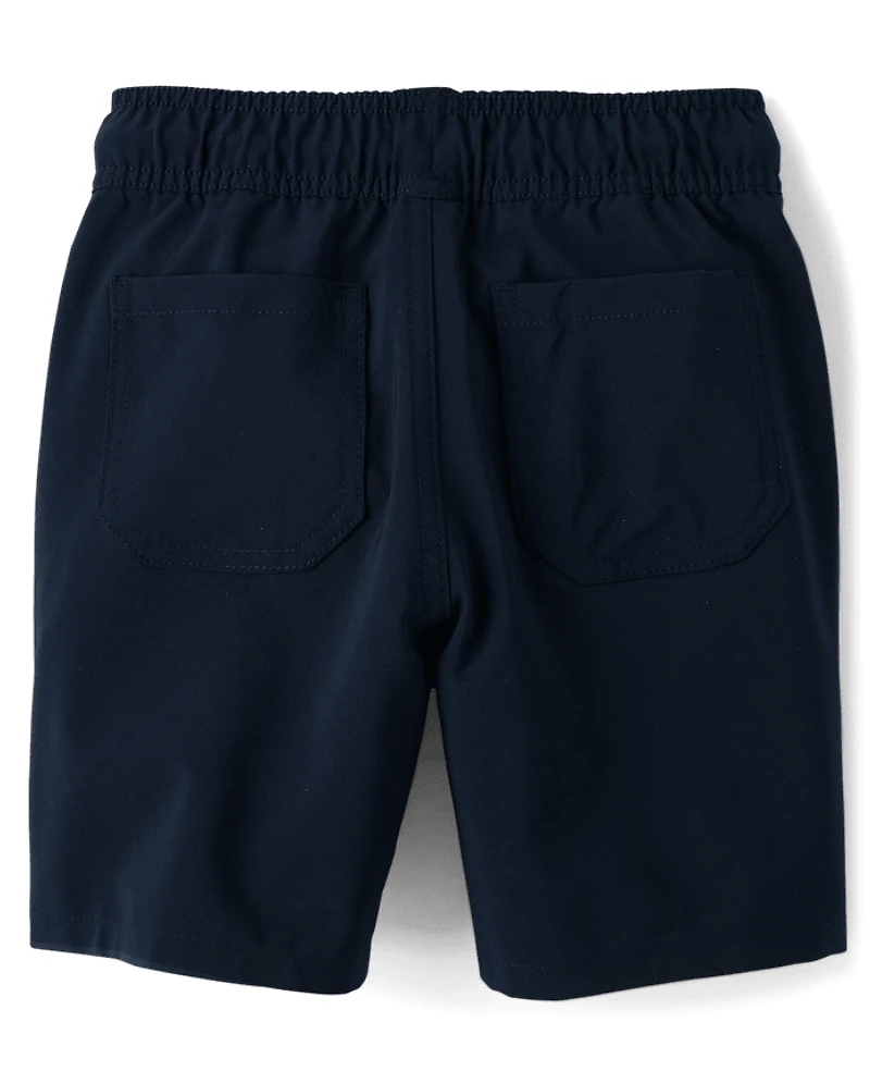 Boys Quick Dry Pull On Jogger Shorts