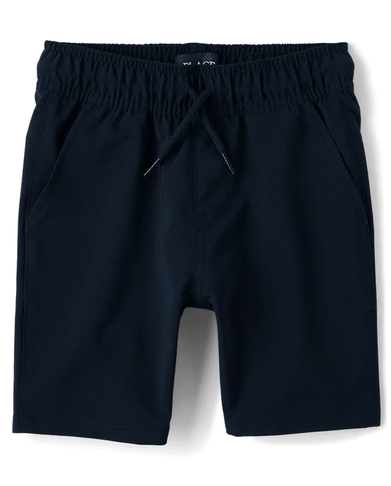 Boys Quick Dry Pull On Jogger Shorts