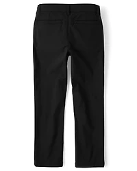 Pantalon chino skinny premium à séchage rapide pour uniforme de garçon