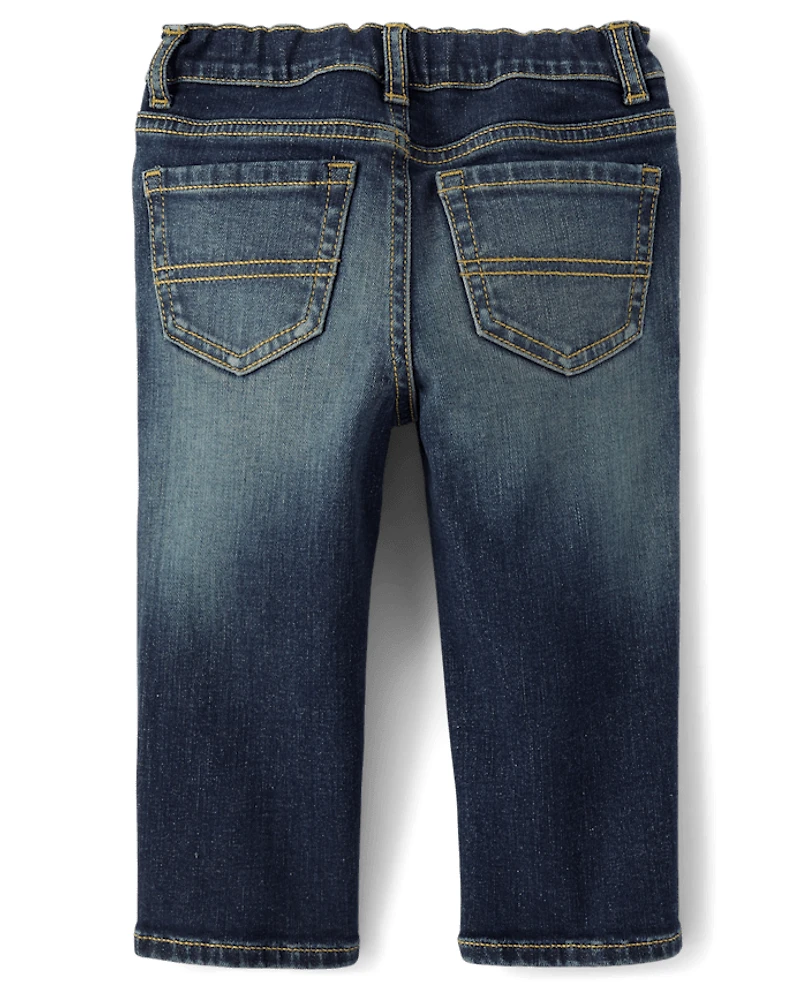 Jeans droits pour bébés et petits garçons