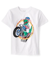 Boys Americana Dino Graphic Tee