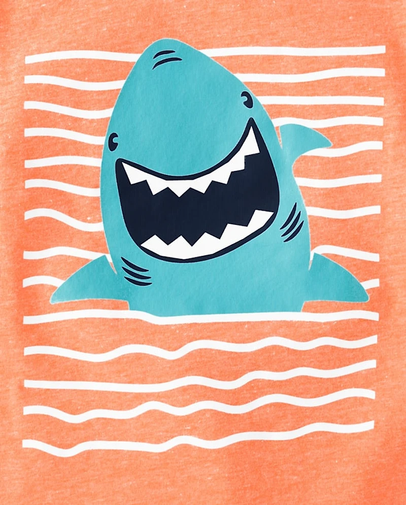 Baby And Toddler Boys Shark Graphic Tee
