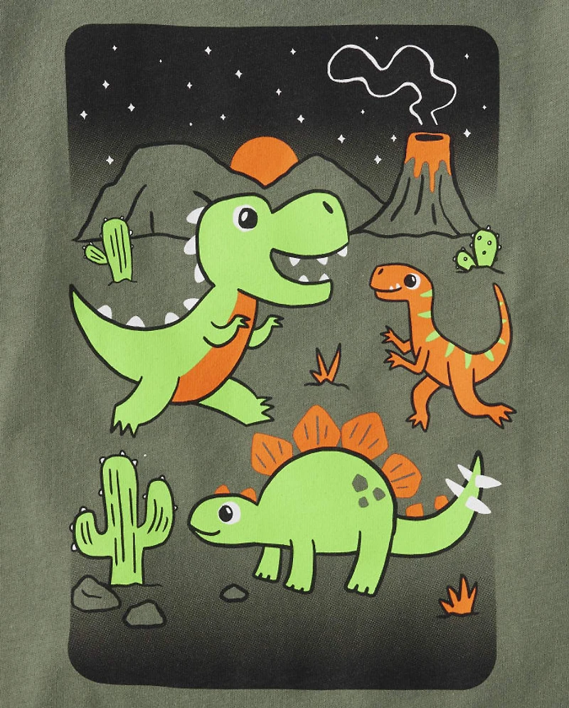 Baby And Toddler Boys Dino Graphic Tee 3-Pack