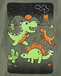 Baby And Toddler Boys Dino Graphic Tee 3-Pack