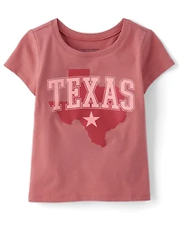 Baby And Toddler Girls Texas Graphic Tee