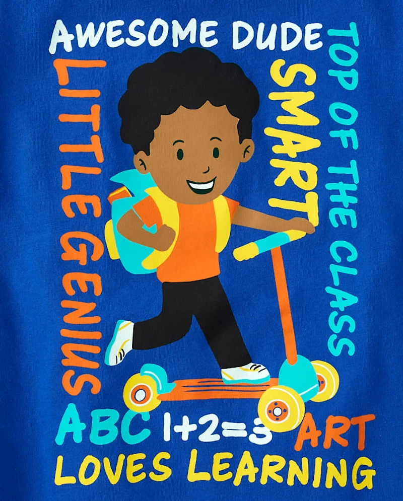 Baby And Toddler Boys School Boy Graphic Tee