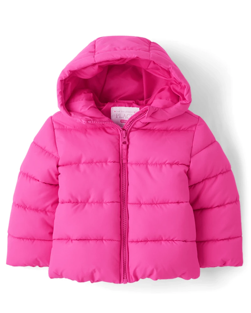 Toddler Girls Hooded Puffer Jacket