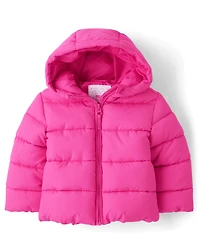 Toddler Girls Hooded Puffer Jacket