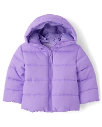 Toddler Girls Hooded Puffer Jacket
