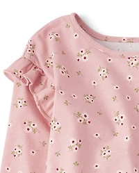 Toddler Girls Floral 2-Piece Outfit Set