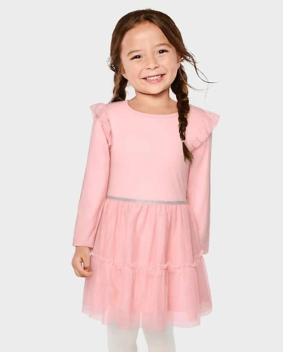 Baby And Toddler Girls Cross Back Tutu Dress