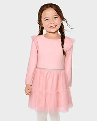 Baby And Toddler Girls Cross Back Tutu Dress