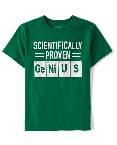 Boys Proven Genius Graphic Tee