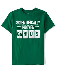 Boys Proven Genius Graphic Tee