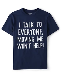 Boys Talk To Everyone Graphic Tee