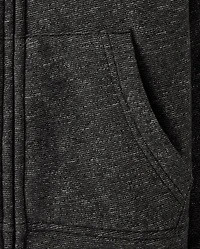 Sweat à capuche zippé en polaire doublée sherpa pour garçon