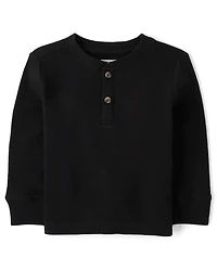 Baby And Toddler Boys Thermal Henley Top