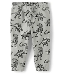 Baby And Toddler Boys Dino Premium Fleece Jogger Pants