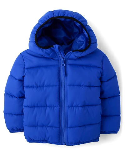 Toddler Boys Hooded Puffer Jacket