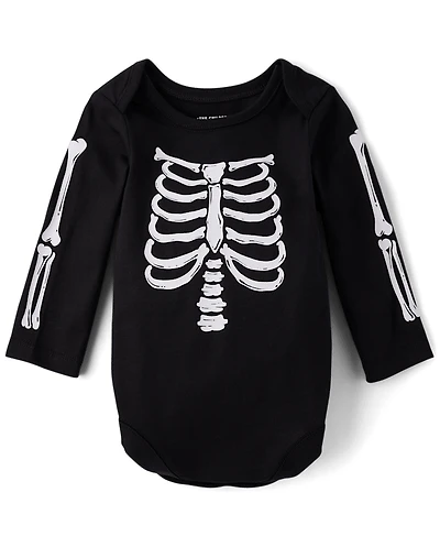 Baby Matching Family Glow Skeleton Graphic Bodysuit