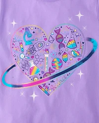Girls Icon Heart Graphic Tee
