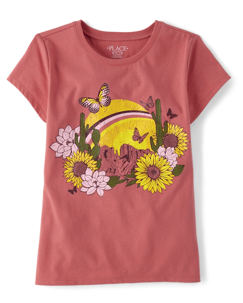 Girls Desert Graphic Tee