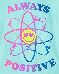 Girls Always Positive Graphic Tee