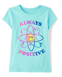 Girls Always Positive Graphic Tee