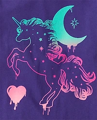 Girls Unicorn Graphic Tee