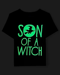 Baby And Toddler Boys Glow Son Of A Witch Graphic Tee