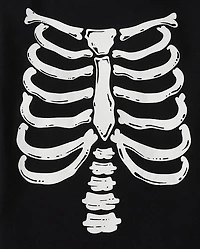 Baby And Toddler Matching Family Glow Skeleton Graphic Tee