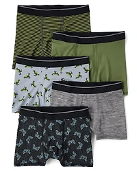Lot de 5 boxers performance pour garçons gamers