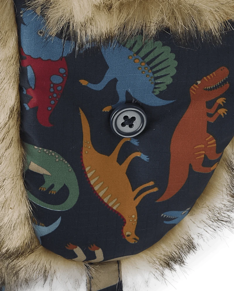 Toddler Boys Dino Trapper Hat