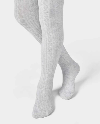 Girls Cable Knit Tights 2-Pack