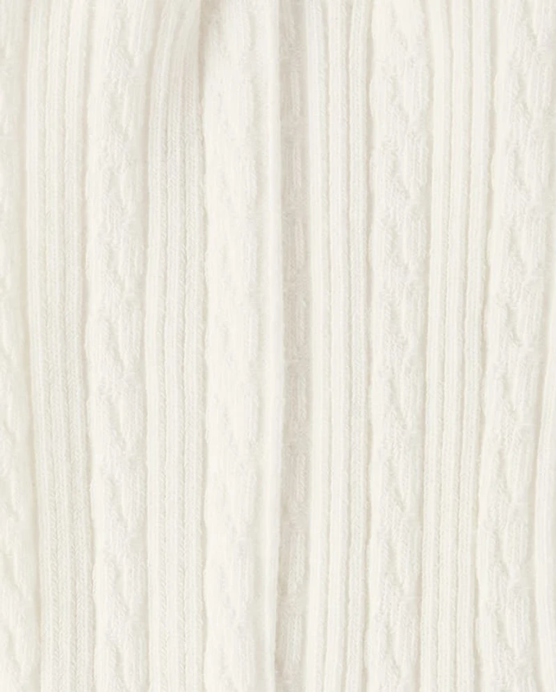 Baby And Toddler Girls Cable Knit Tights 2-Pack
