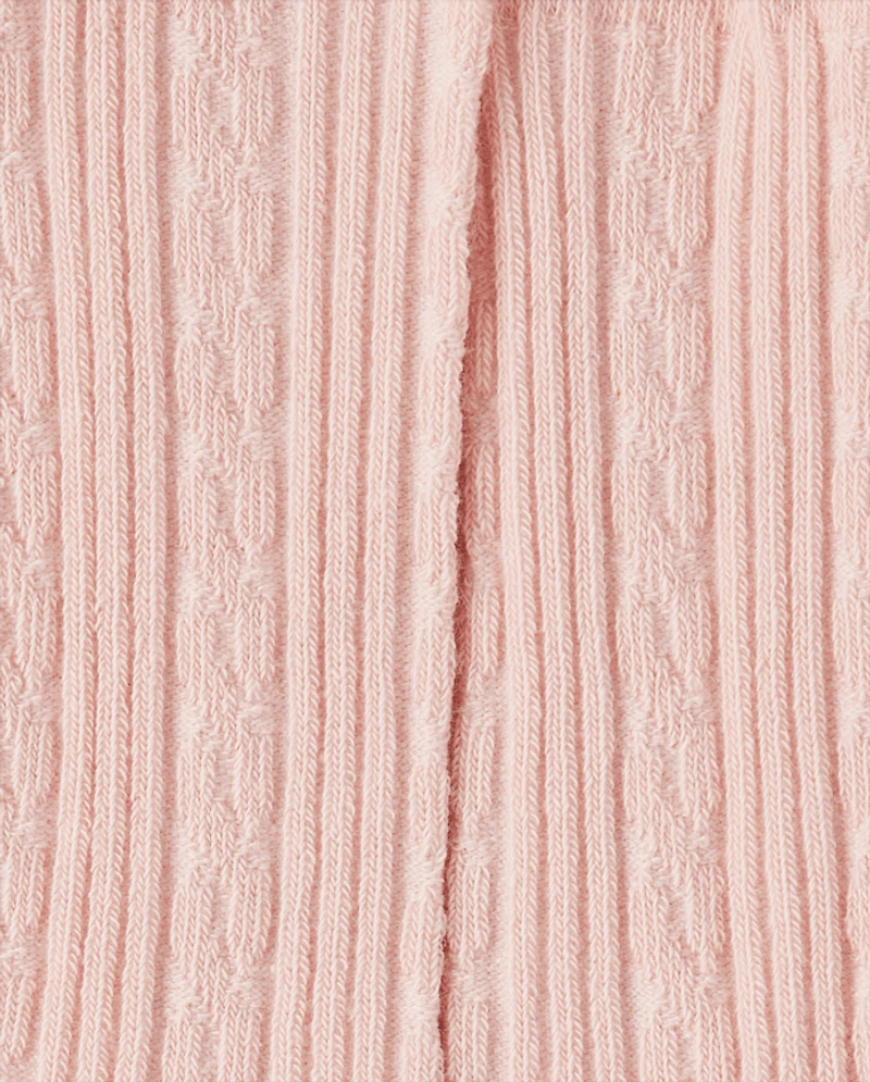 Baby And Toddler Girls Cable Knit Tights 2-Pack