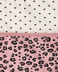 Girls Leopard Bikini Underwear 10-Pack