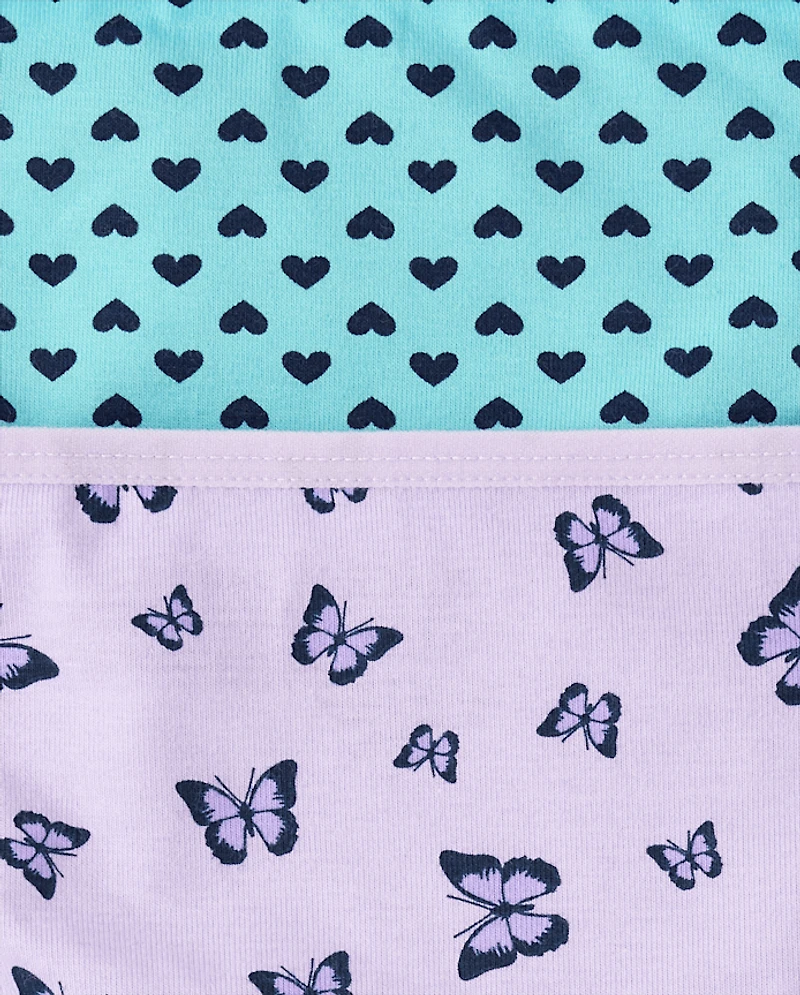 Lot de 7 sous-vêtements bikini papillon pour filles