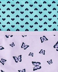 Lot de 7 sous-vêtements bikini papillon pour filles