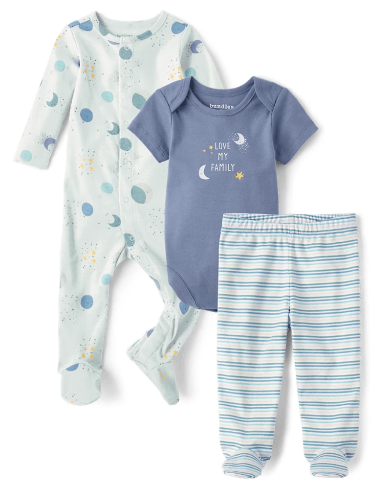 Baby Boys Moon Take Me Home 3-Piece Set