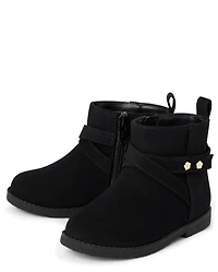 Bottines à clous fleuries pour petites filles